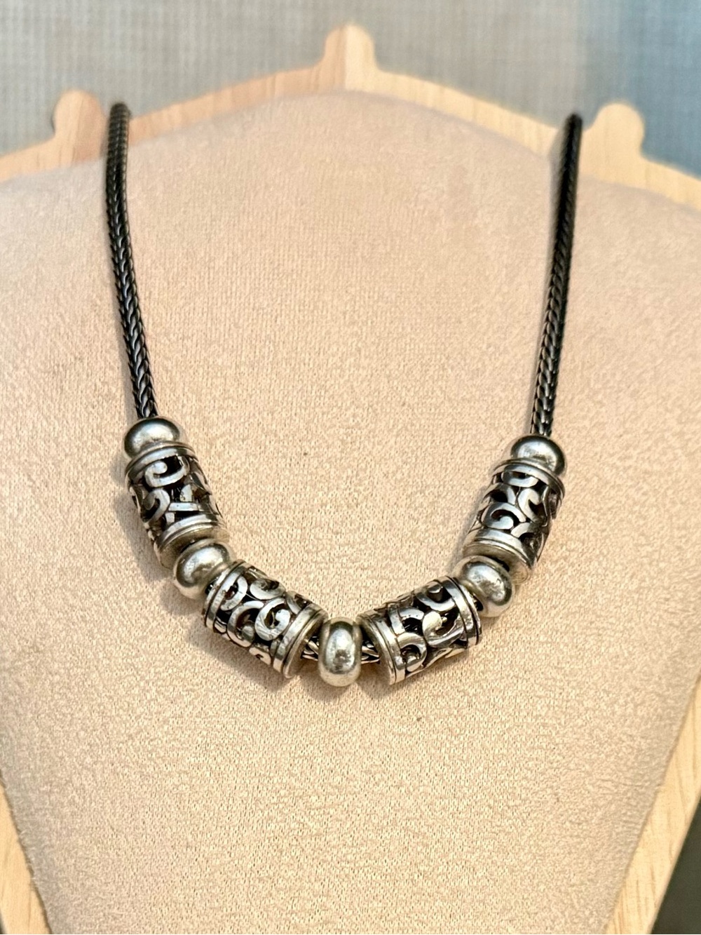Brighton Scrolled Barrel Station Necklace